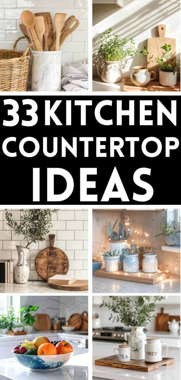 33 Simple Kitchen Counter Decor Ideas You Need To Recreate