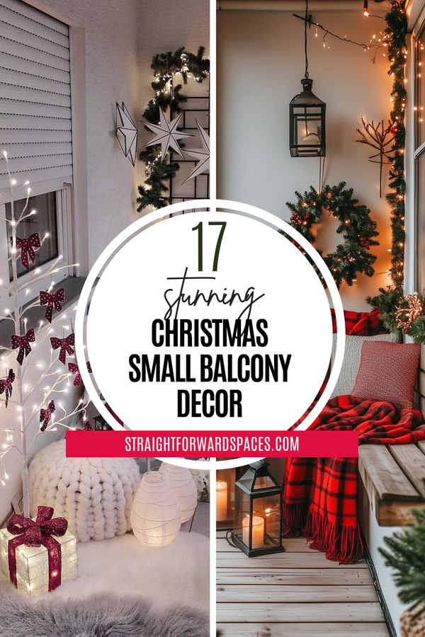 17 Easy Small Apartment Christmas Balcony Decor Ideas