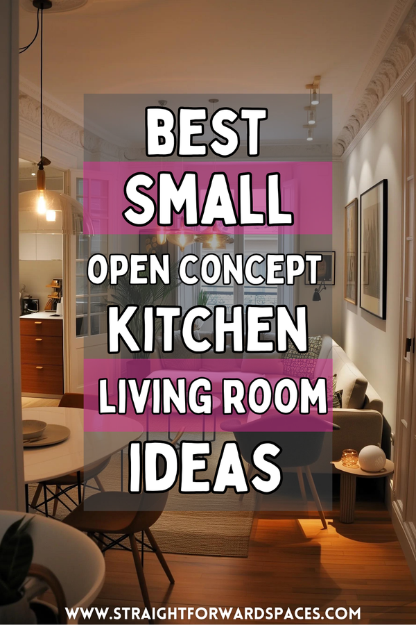 21 Genius Small Open Concept Kitchen Living Room Ideas