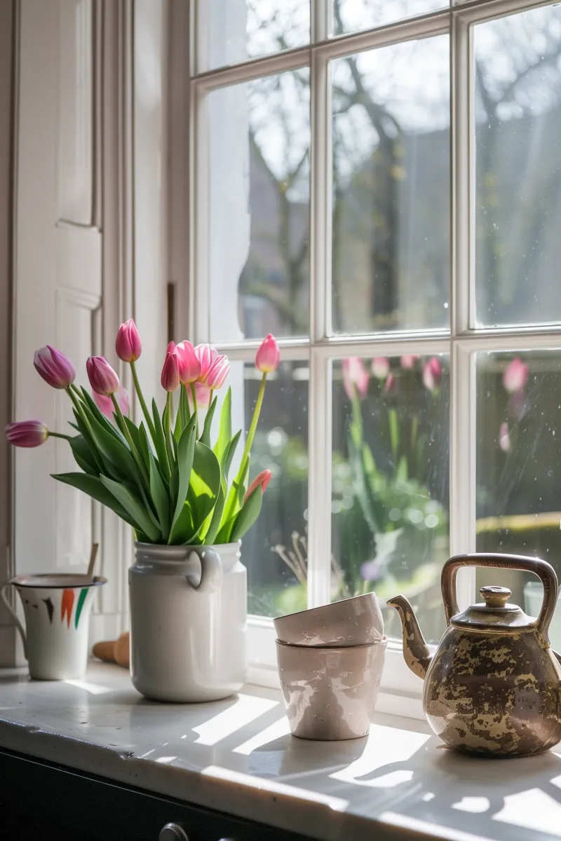 ideas for kitchen window sills