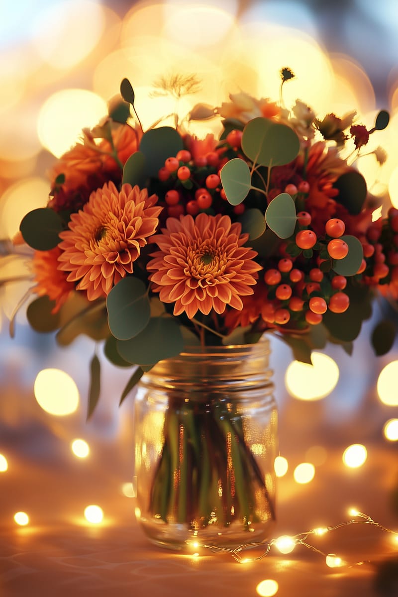 rustic wedding table decorations