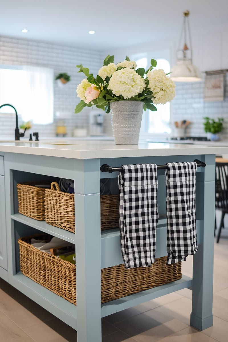 kitchen counter styling